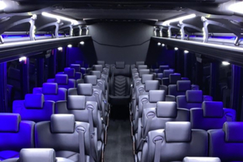 Lansing Charter Bus Interior