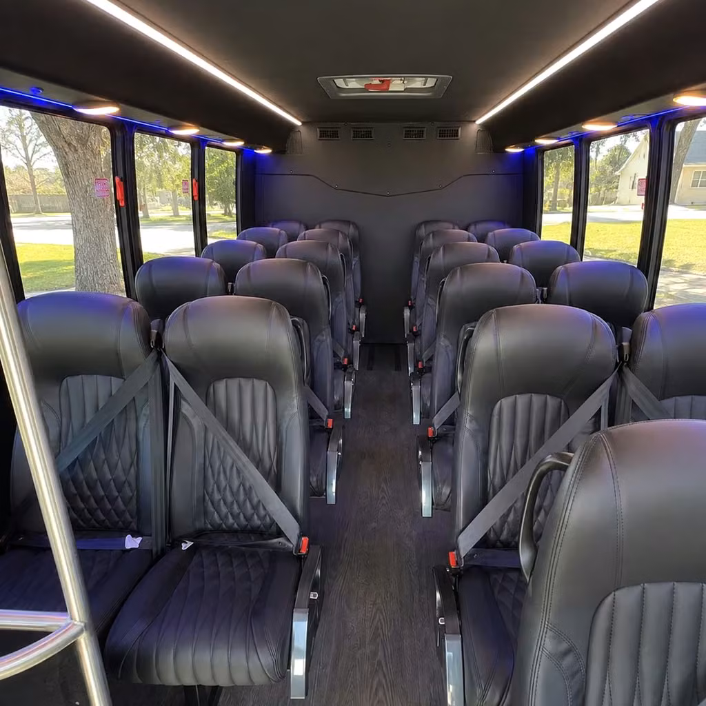 28 passenger minibus interior