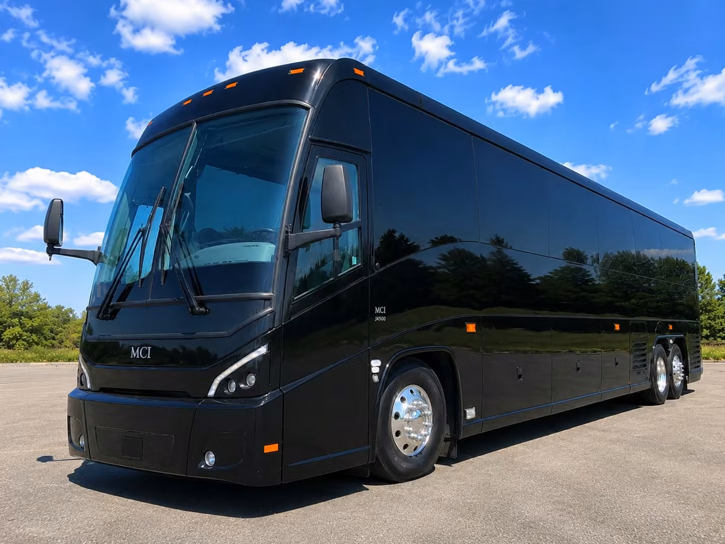 lansing 56 passenger charter bus rental