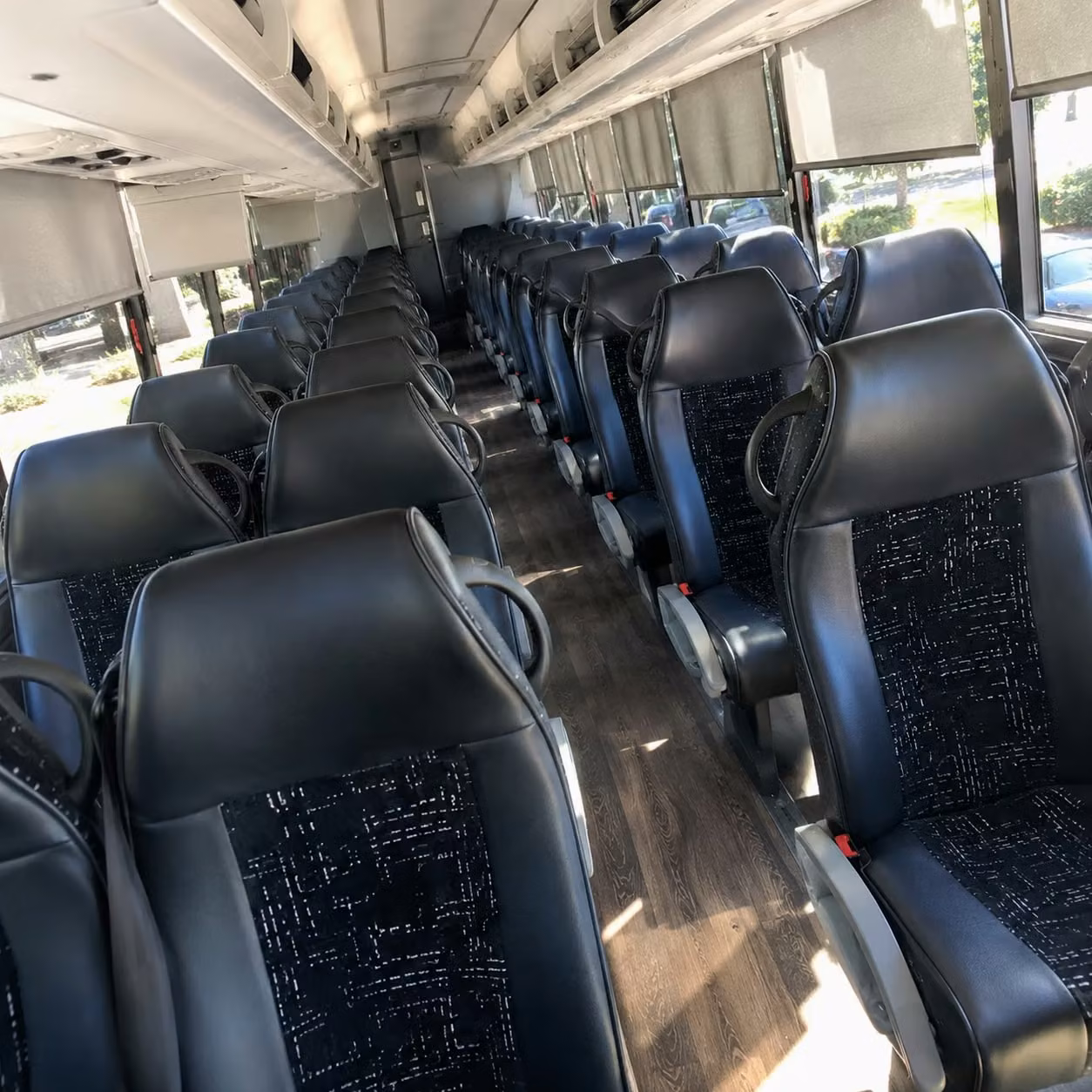lansing charter bus interior