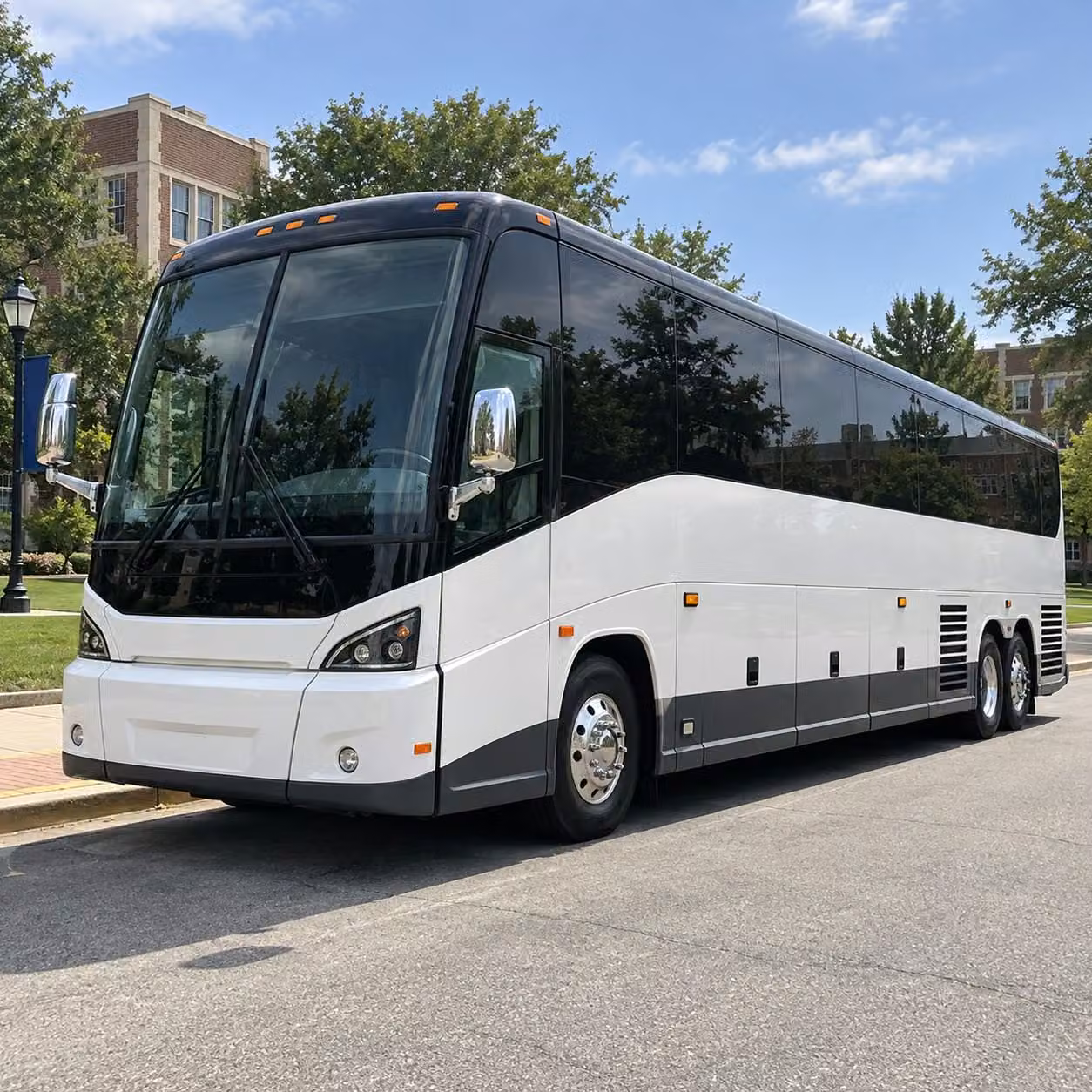 long distance government and military charter bus rentals from lansing