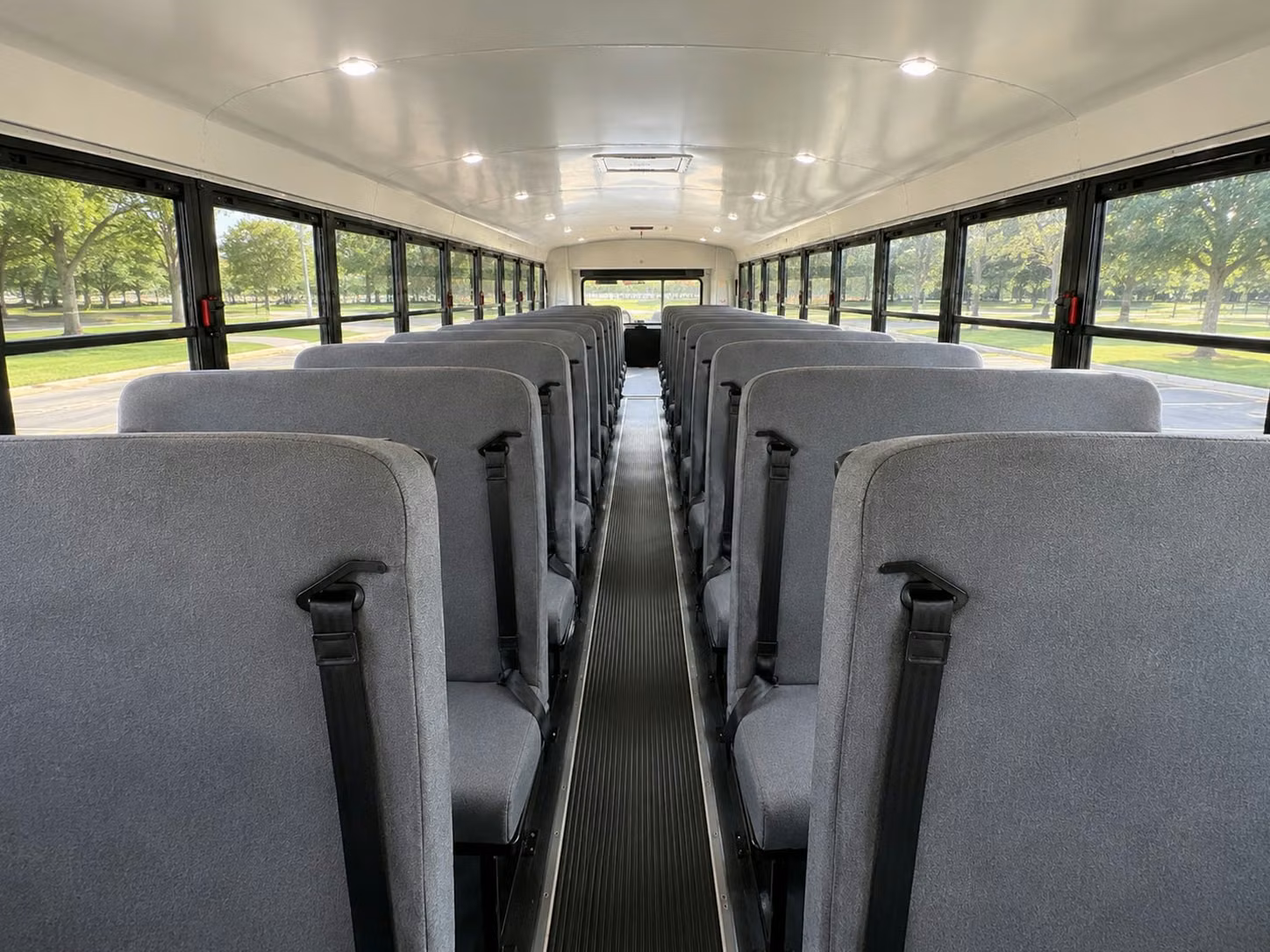 school bus inside